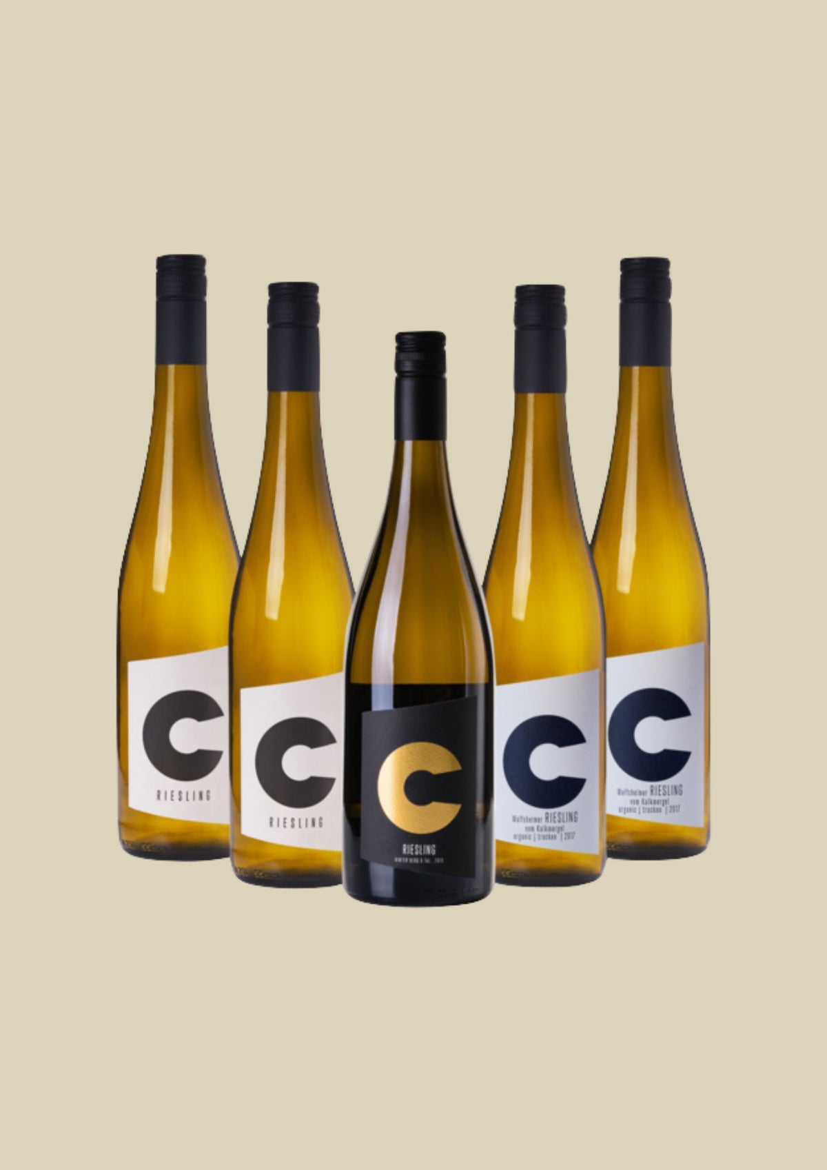 5 Fl. Best Vintage Riesling Paket