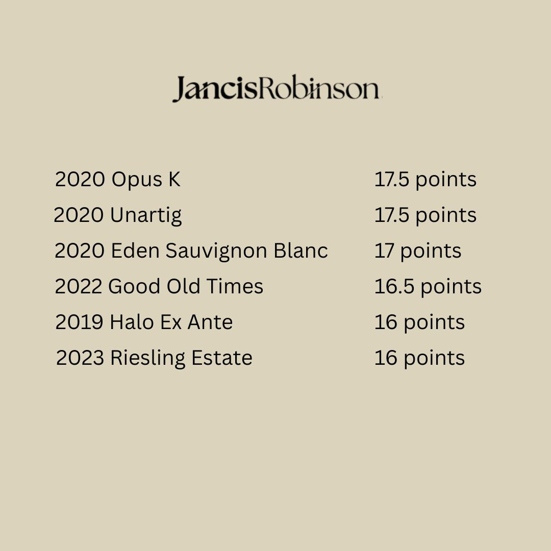 Strahlende Kritiken enthüllt von Jancis Robinson